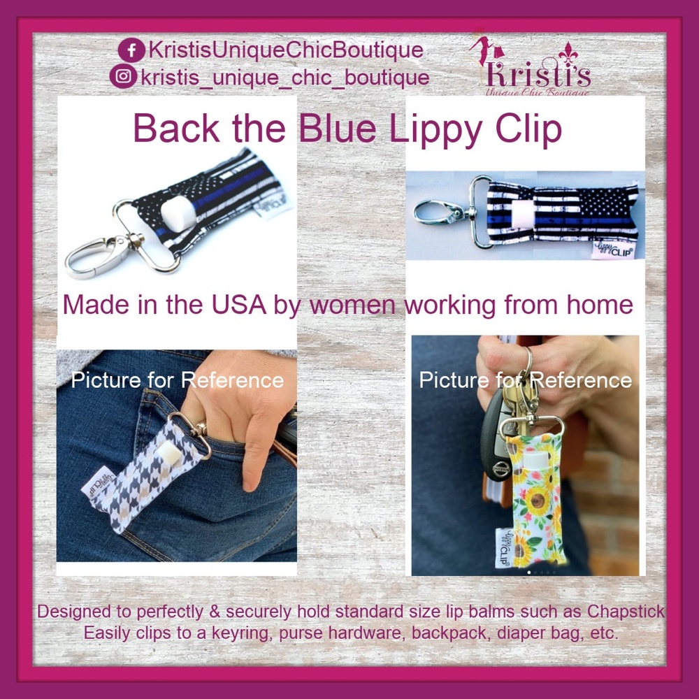 Back The Blue Lippy clip
